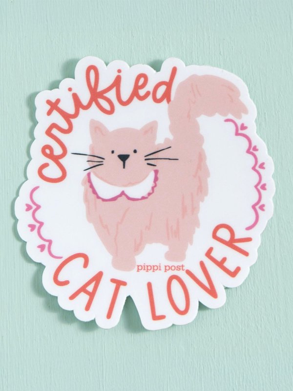 Certified Cat Lover Decal Sticker, 3 of 4