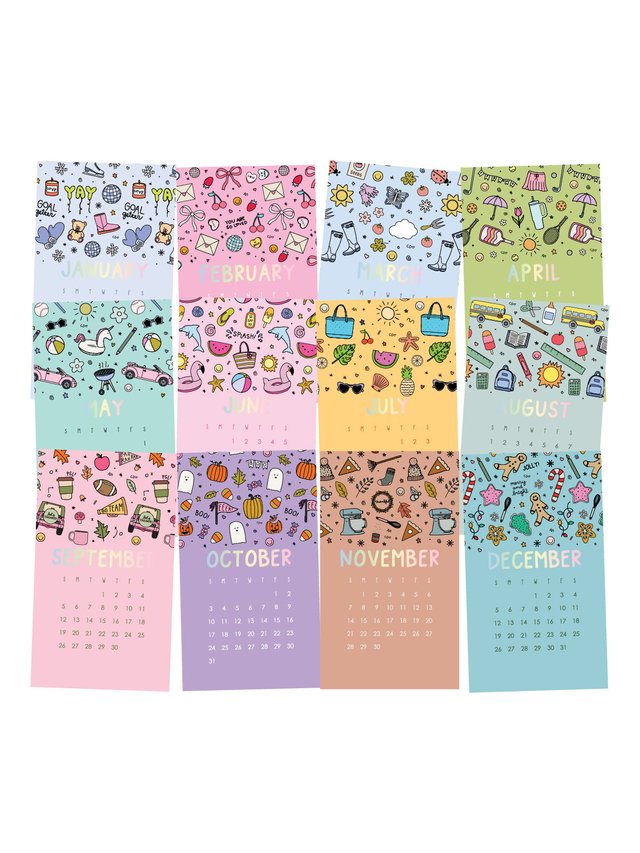 2027 Mini Desk Calendar with Acrylic Stand, 2 of 2
