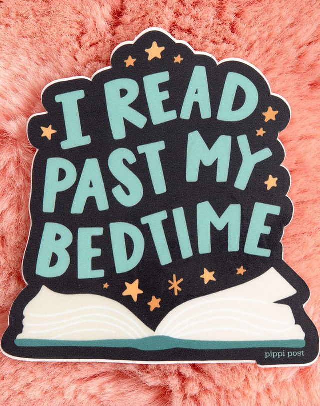 Bedtime Reader Decal Sticker, 2 of 3
