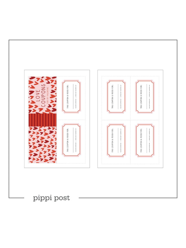 Digital Valentine Cards - Love Coupons, 1 of 1