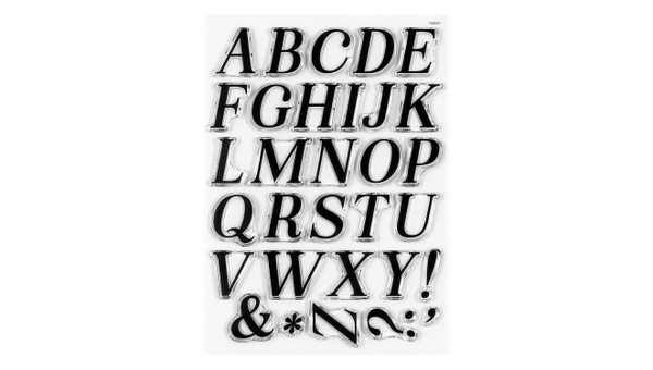 Uppercase Alphas Are Awesome #1 6×8 Stamp Set, 1 of 2