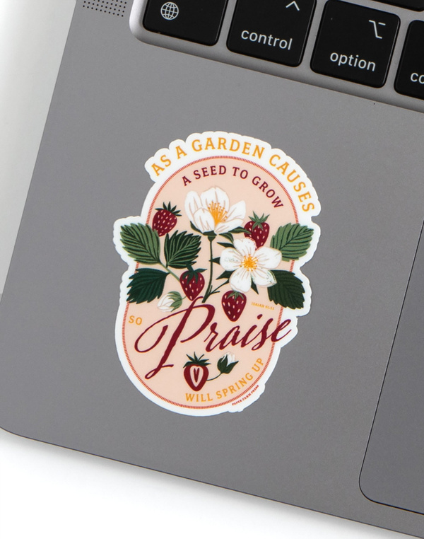 Strawberry Faith Decal Sticker, 2 of 3