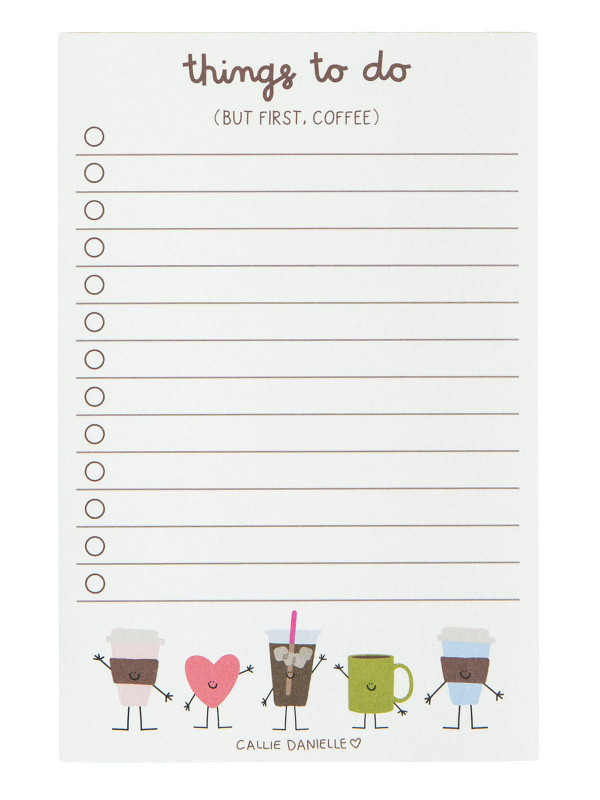 But First Coffee To Do 4×6 Notepad, 1 of 5