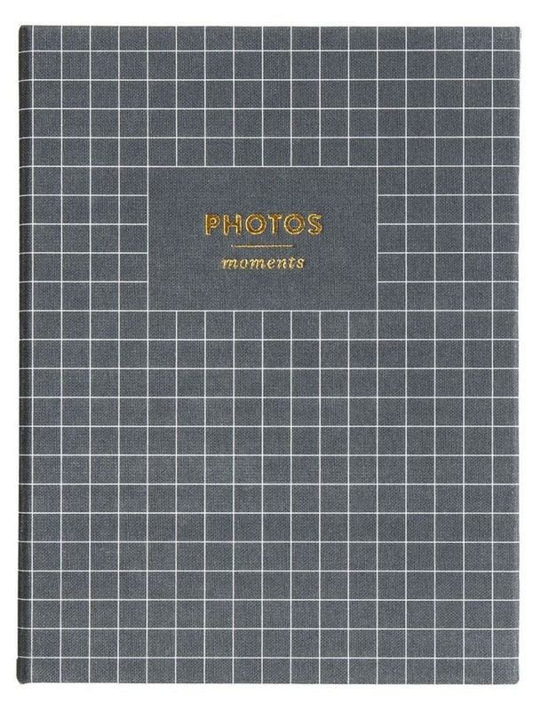 Moments 4×6 Charcoal Grid Photo Album, 1 of 2