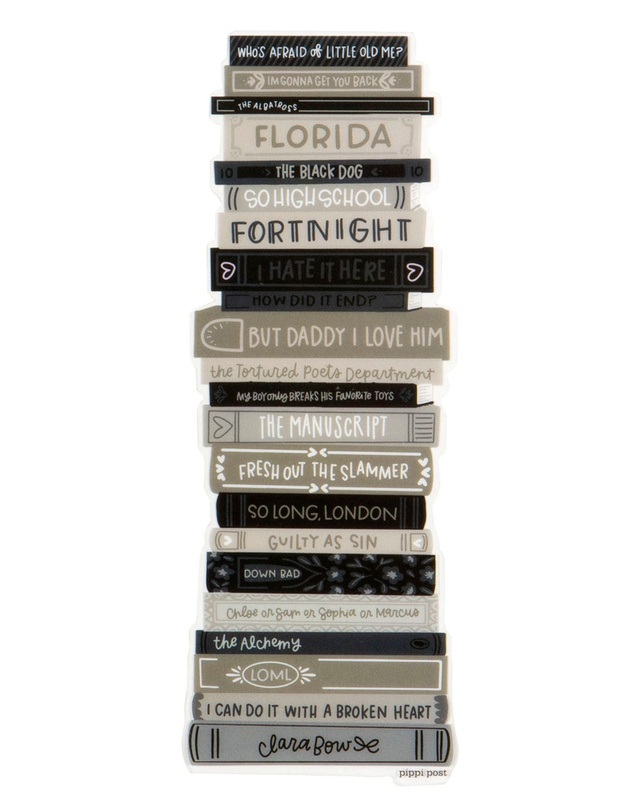 Poetry Book Stack Transparent Bookmark, 1 of 2