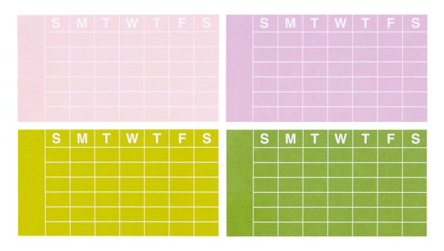 Calendar Notepad - 2×3.75 Brights, 1 of 3