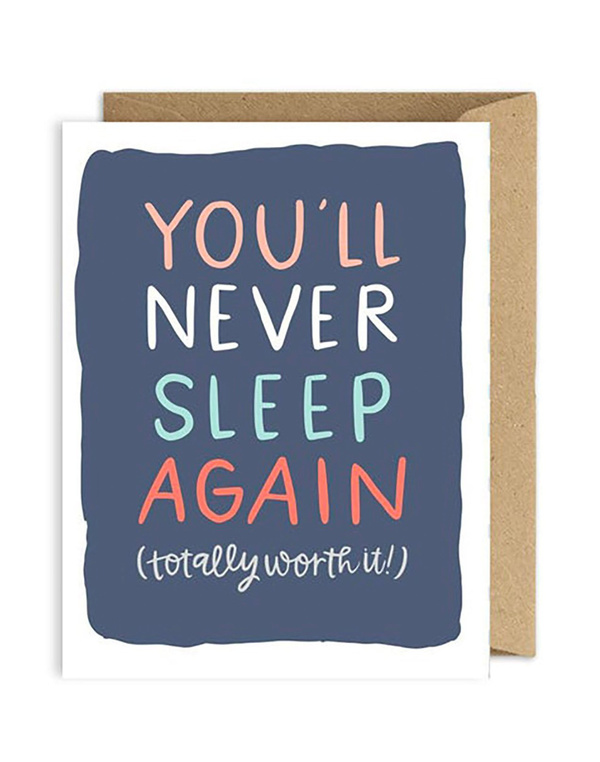 Never Sleep Again Greeting Card, 1 of 1