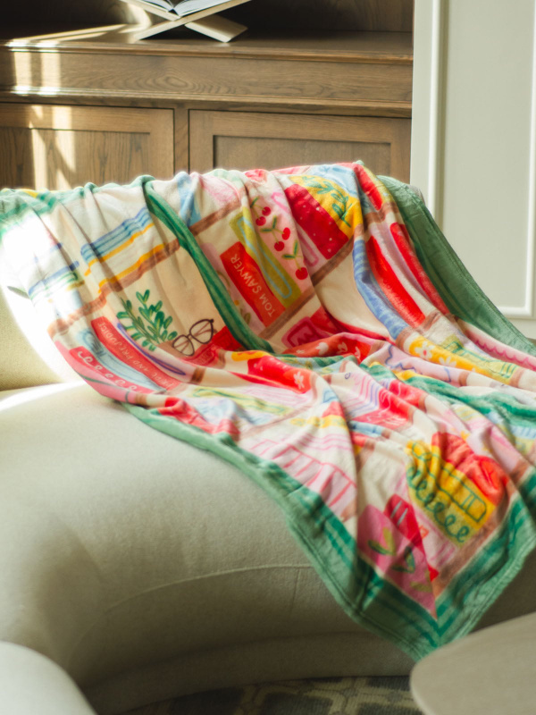 The Book Nook Reading Lover Fleece Throw Blanket, 3 of 8