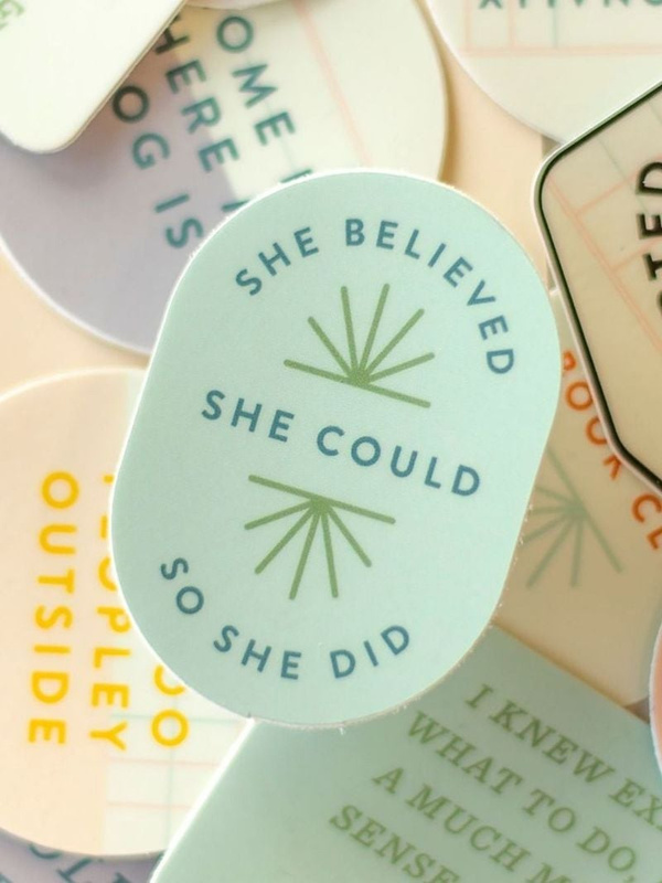 She Believed She Could Decal Sticker, 2 of 3