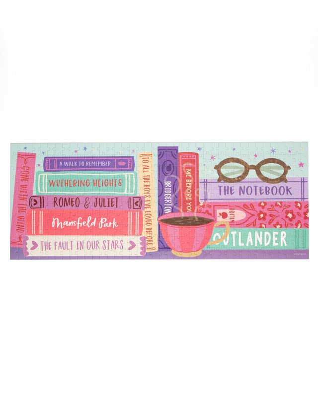 Romance Novels Bookshelf - 400 Piece Panoramic Jigsaw Puzzle, 2 of 7