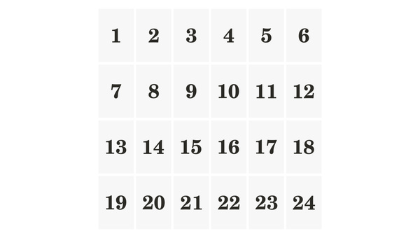 2025 Advent Calendar, 1 of 2