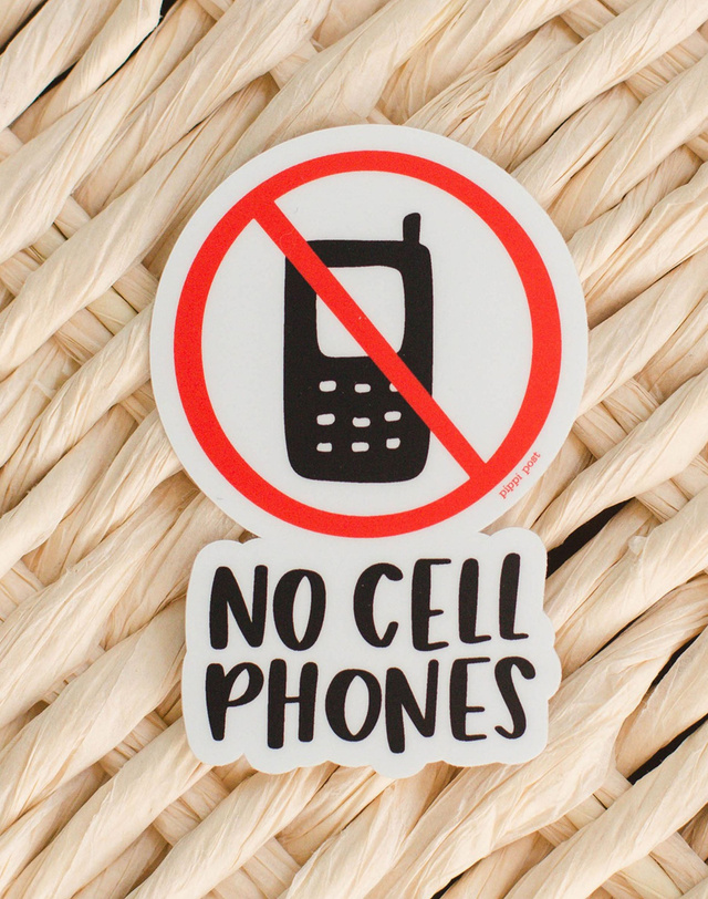 No Cell Phones Decal Sticker, 4 of 5