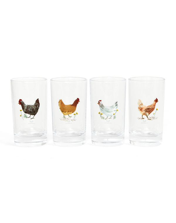 Chickens Mini Juice Glass Set, 3 of 7