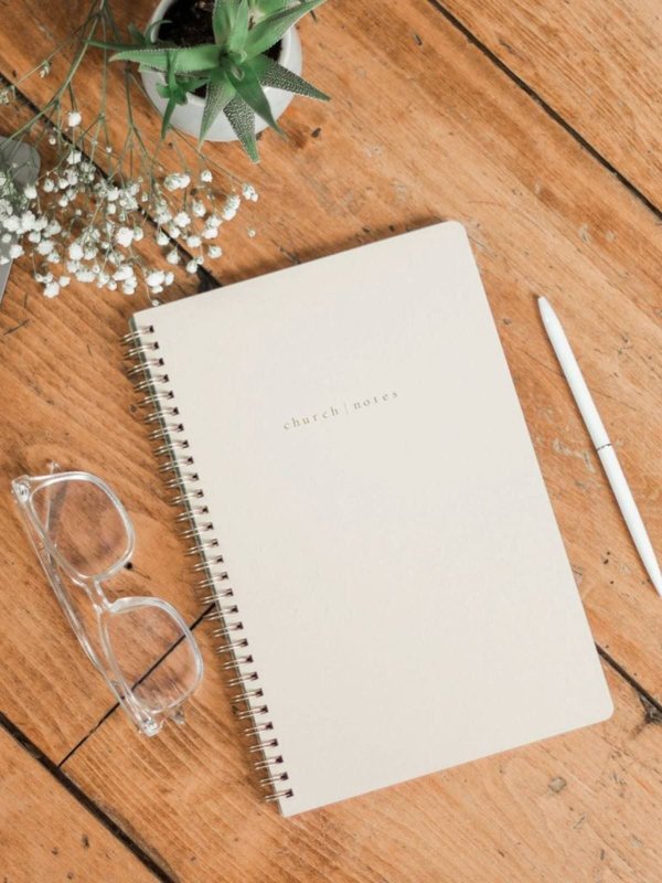 Dove Grey Bible Study Spiral Notebook, 9 of 13