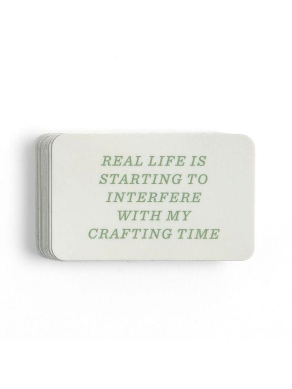 Real Life Is Starting To Interfere Decal Sticker, 1 of 2
