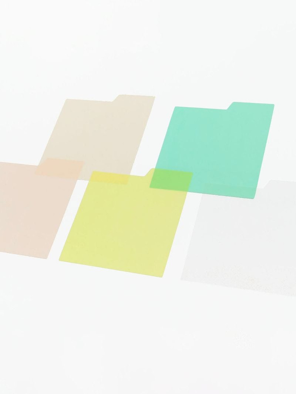 Tabbed Transparent Sticky Notes - Green, 4 of 4