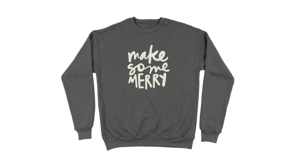 Make Some Merry Sweatshirt - Asphalt, 2 of 3