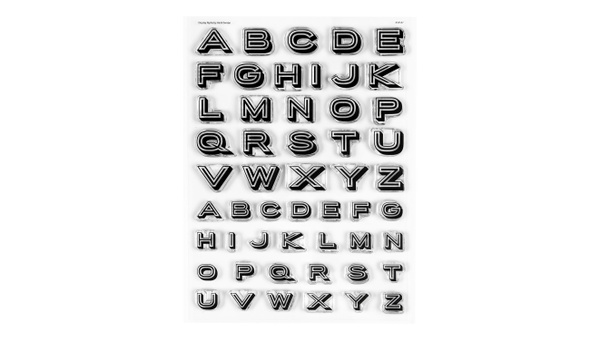 Stamp Set : 6×8 Display Alphabet, 1 of 2