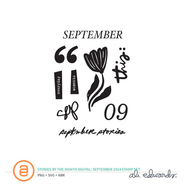 September 2024 3×4 Digital Stamp Set, 1 of 1