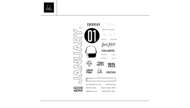 Digital 4×6 January Highlights Stamp Set, 1 of 1