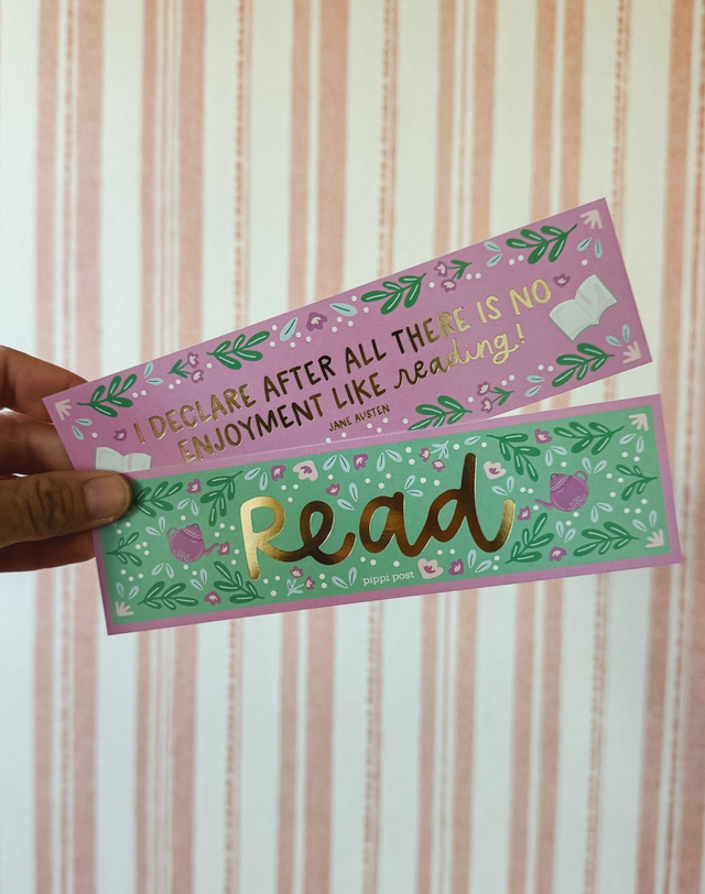 Read Pride and Prejudice Gold Foil Bookmark Set, 1 of 3