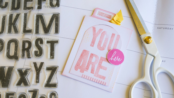 Stamp Set : 6×8 Textured Alphabet, 6 of 6