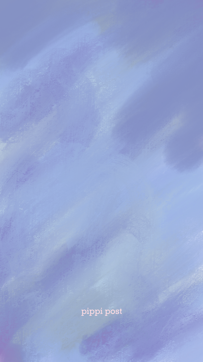 pippi post wallpaper blue watercolor