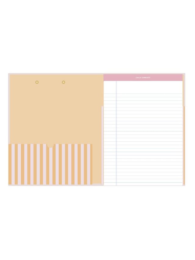 Orange Stripes Clipfolio with Lined Notepad, 2 of 2