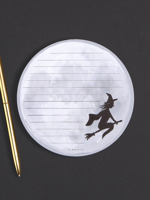 Witching Moon Halloween 5×5 Lined Notepad, 1 of 3