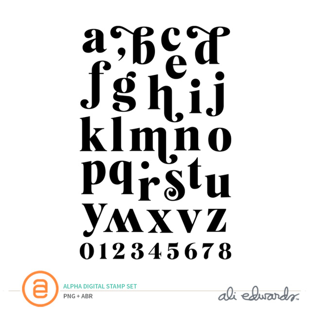 Alpha Digital Stamp Set, 1 of 1