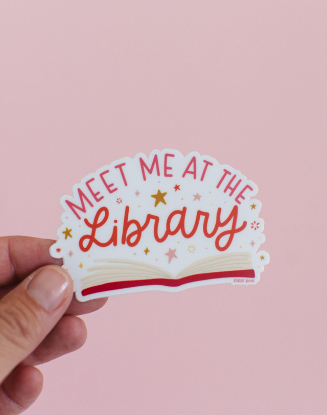 Meet Me At The Library Decal Sticker, 1 of 3