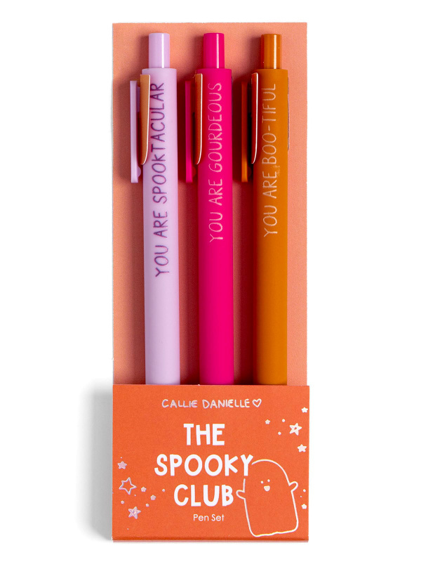 The Spooky Club Affirmations Halloween Pen Set, 1 of 3