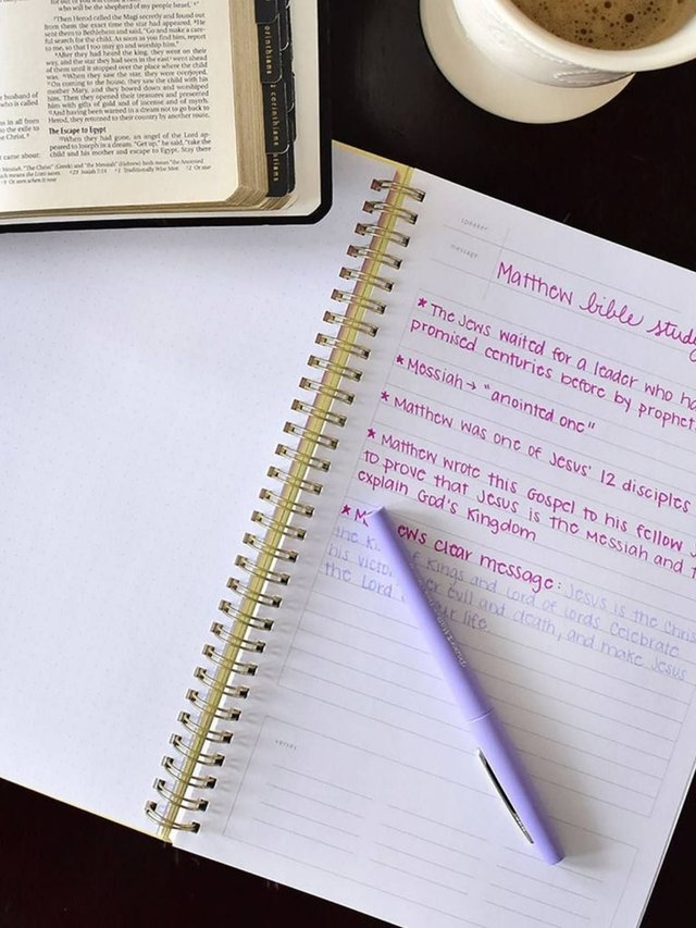Happy Icons Bible Study Spiral Notebook by Callie Danielle, 8 of 9
