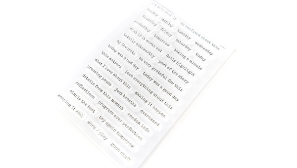 Stamp Set : 4×6 Week In The Life Phrases, 2 of 2