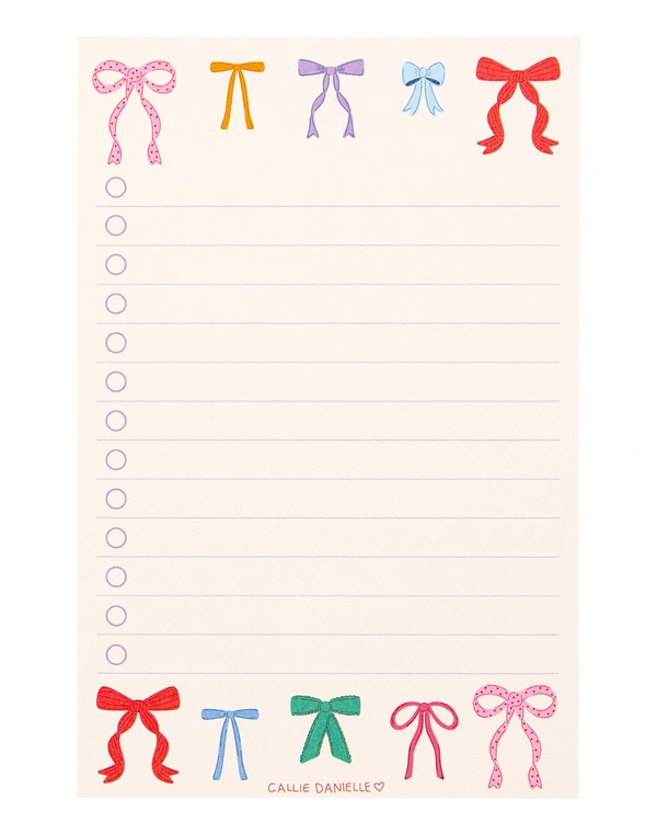 Bows To Do List Notepad, 1 of 2