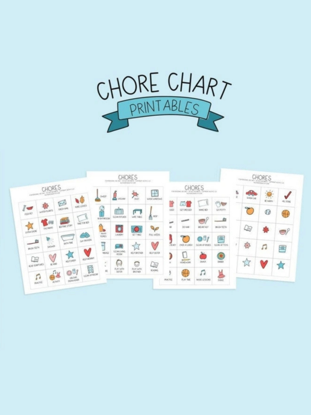 Kids Chore Chart Digital - To Do + All Done Cards, 3 of 4