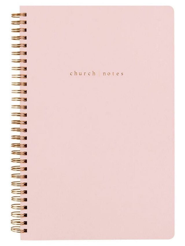 Blush Pink Bible Study Spiral Notebook, 1 of 11