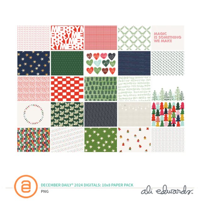 December Daily® 2024 Digital 10×8 Paper Pack, 1 of 1