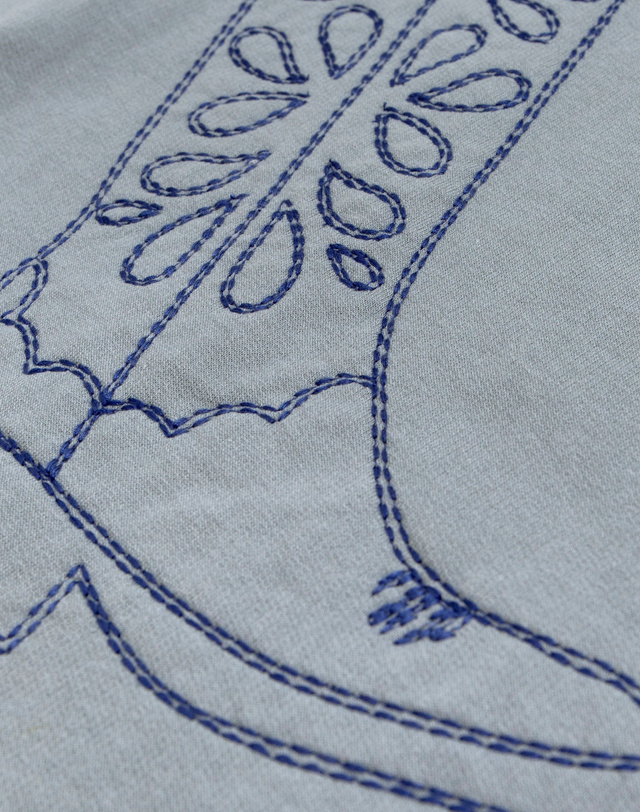 Howdy Cowgirl Boots - Callie Tunic Sweatshirt - Dusty Blue, 6 of 9