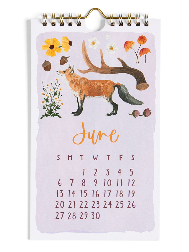 2027 Flora & Fauna Petite Hanging Wall Calendar, 3 of 6