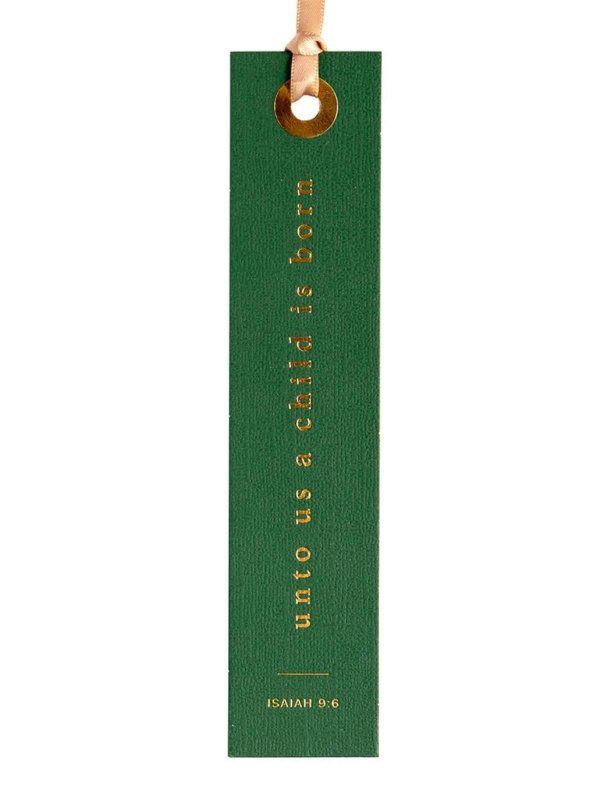 Unto Us A Child Is Born Scripture Bookmark, 2 of 2