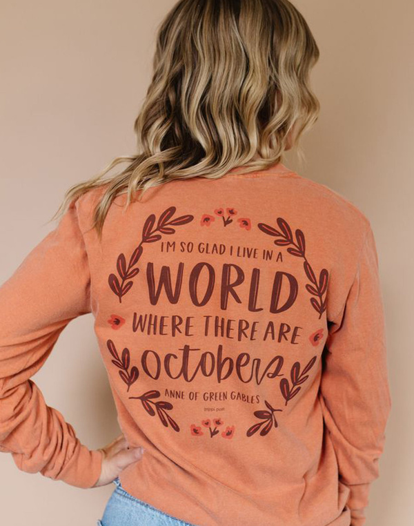Octobers Anne of Green Gables Long-Sleeve Tee - Yam, 1 of 5