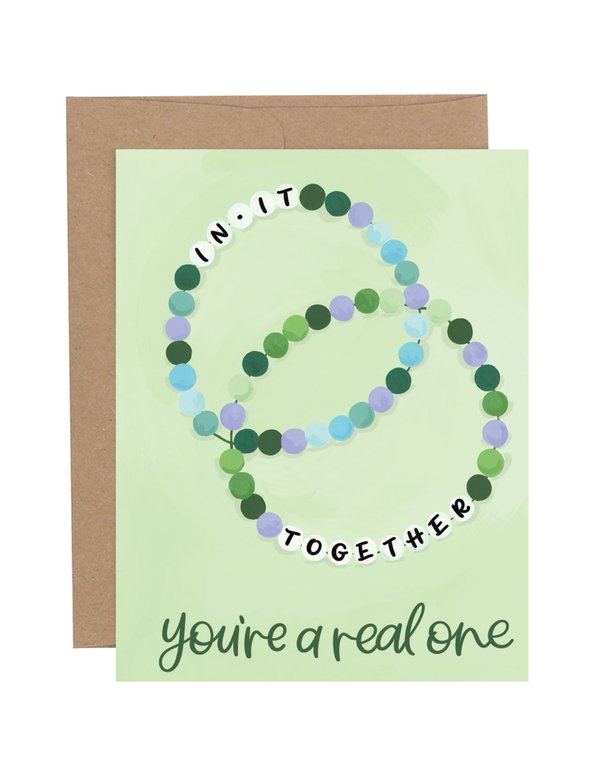 In It Together Friendship Bracelets Greeting Card, 1 of 1