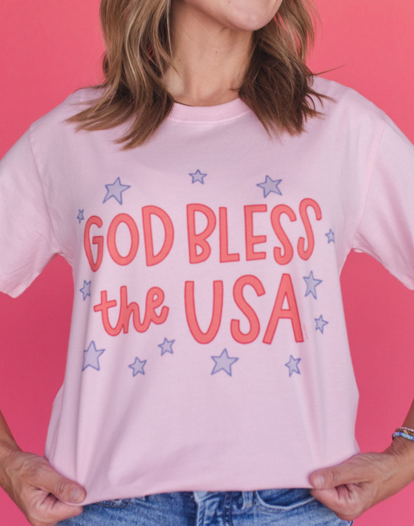 God Bless The USA Tee - Blossom, 2 of 3