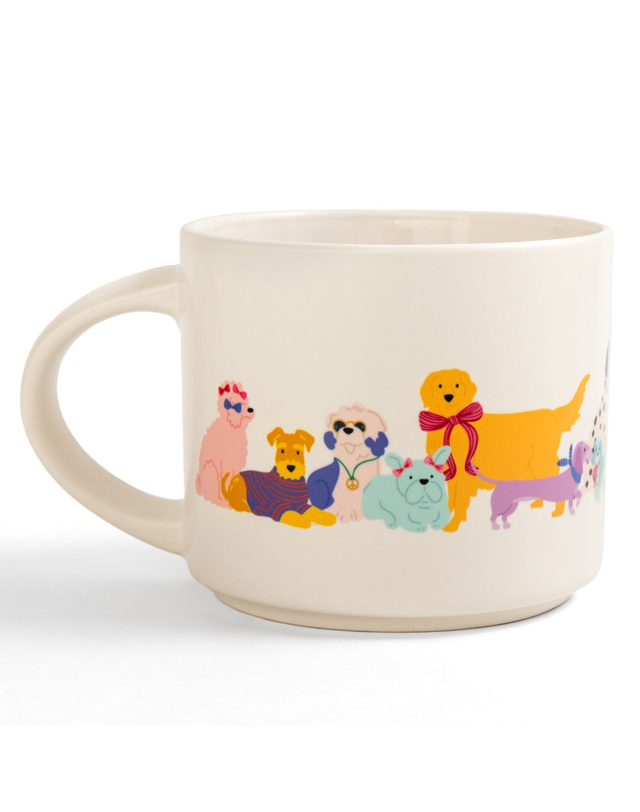 Dapper Dogs Large Ceramic Mug, 3 of 5