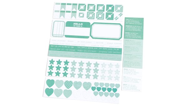 Color Collective Mini Sticker Booklet - Lagoon, 2 of 2