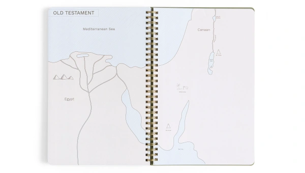Notebook - Olive with Maps, 5 of 10