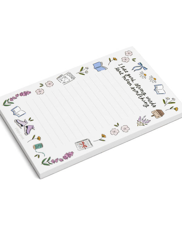 Good Strong Words Little Women 4×6 Notepad, 2 of 2