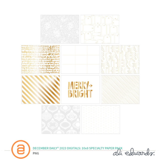 December Daily® 2023 Digital 10×8 Specialty Paper Pack, 1 of 1
