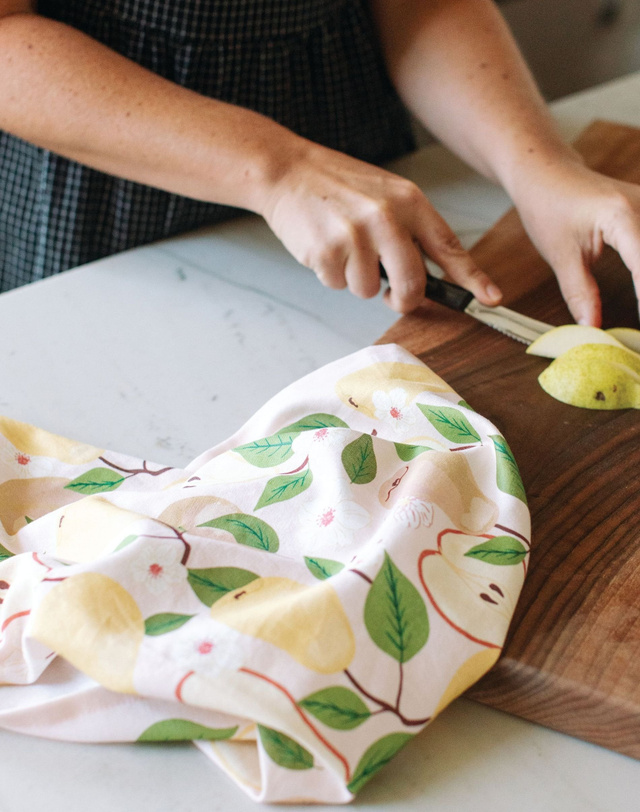 Pear Tree Tea Towel, 3 of 4